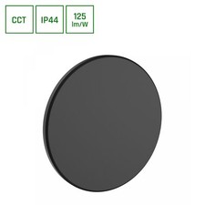 Applique Murale LED PIATTA 12W CCT Luminaire D'Extérieur 230V IP44 Noir ROND