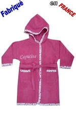 Peignoir enfant prénom brodé