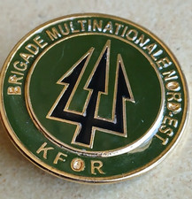 INSIGNE MILITAIRE SHELI BMNE BRIGADE MULTINATIONALE NORD EST OPEX KFOR TRIDENT