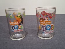 Lot De 2  VERRES à MOUTARDE AMORA DORA L Exploratrice Vintage  Dessin Animé 
