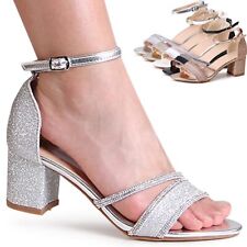 Chaussures Paillettes Sandalettes Lanière Escarpins Sandales Talons Hauts Bout