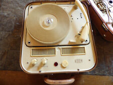 Ancien électrophone vintage EDEN,années 1950-60,collection,vinyls