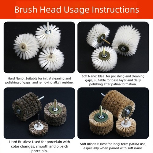 Lot têtes brosse à - de, de