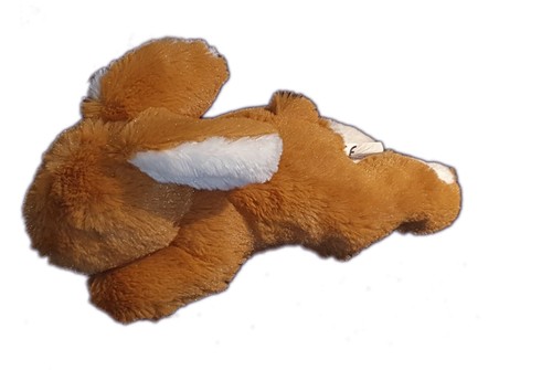 Peluche doudou lapin allonge
