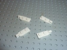4 x LEGO White hinge plates