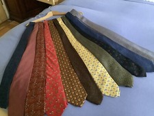 cravates mode, lot de 10 soie