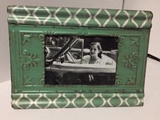 Cadre Photo Porte Photo Métal Vert en Fer GUSTAV 31,5 x 23.5