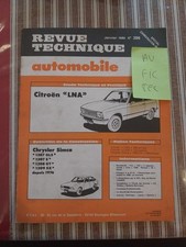 Revue Technique CITROEN LNA 652 Cm3