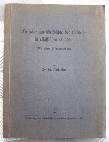 Alsace beiträge zur - alsace,