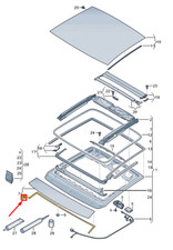 Joint de vitre de toit ouvrant
