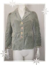 A  - Veste Blazer Fantaisie Velours Vert Clair  Marithé François Girbaud T 38