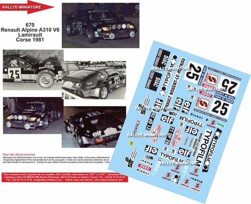 Decals ref 0670 - decals, alpine
