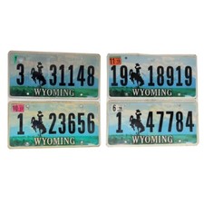 WYOMING : Plaque immatriculation US  30x15cm plate