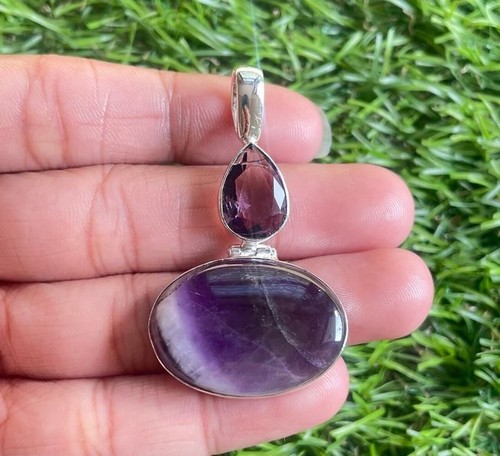 Pendentif améthyste argent - améthyste,