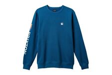 BRIXTON Alton Ras Du Cou Sweat Indien Bleu Canard Taille:M BRIXTON