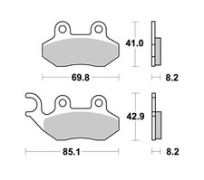 TECNIUM Plaquettes de frein de