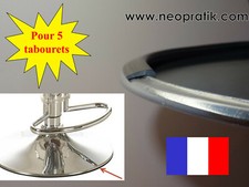 5 protections pour tabouret de bar inox chaise cuisine (caoutchouc plastique)