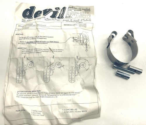 Collier echappement devil - collier,