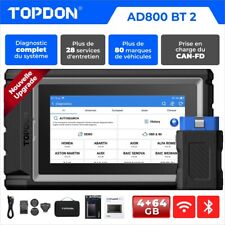 ?TOPDON AD800 BT Appareil de diagnostic automobile OBD2 Scanner Bluetooth 