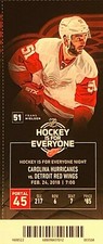 Red Wings 2018 Ticket Stub -