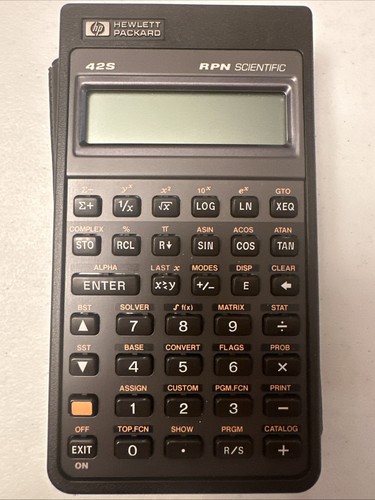 Hewlett packard 42s scientific - hewlett,