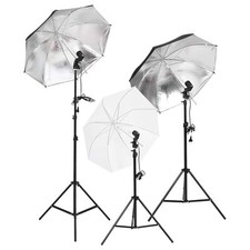Kit d'Éclairage de Studio avec Trépied et Parapluies Photographie vidaXL