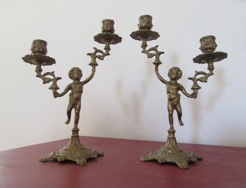 Paire anciens chandeliers - paire, d'anciens