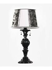 Lampe de Table en Bois Noir