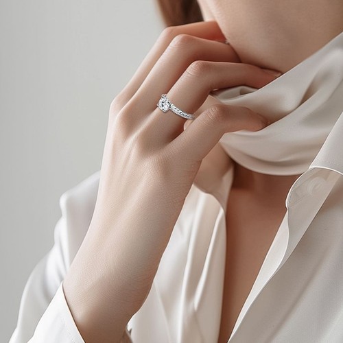 Bague diamant taille - , ronde