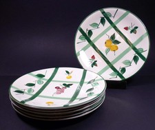 6 assiettes à dessert vintage