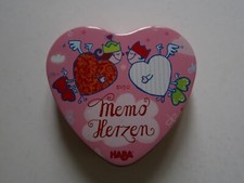 MEMO HERZEN - HABA - MEMORY -  JEU DE MEMOIRE  - JEU DE PLATEAU - JEU DE CARTES 