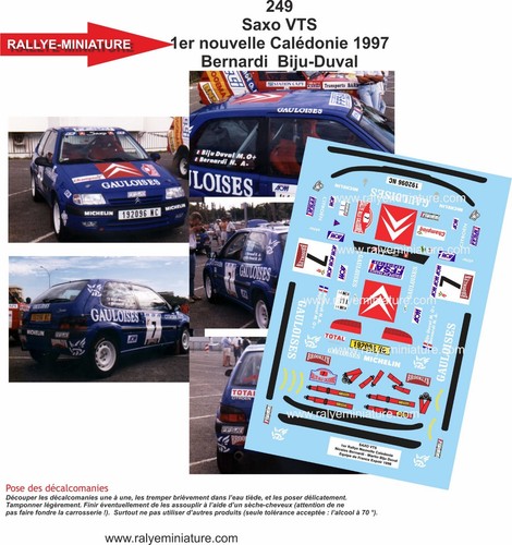 Decals ref 0249 citroen - ref,