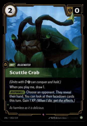Scuttle crab 053 219 rare - 053/219,