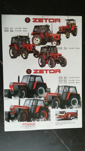 Calendrier tracteurs zetor - calendrier, et