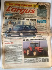 L'ARGUS du 28/02/1991; Côte