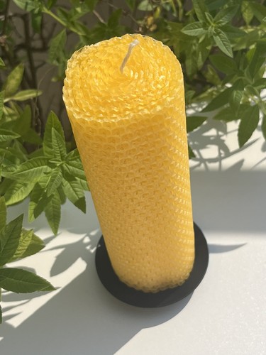 Bougie cire d abeille - bougie, en