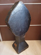 ECRIN COFFRET BOITE POUR OSTENSOIR/MONSTRANCE/BOIS  VELOURS/XIXè/H.69cm/EN ETAT