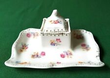 Encrier Porcelaine de SAXE complet E.S.Erdmann Schlegelmilch 1902 - espriantik31