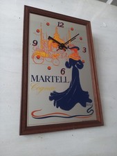 MARTELL COGNAC Pendule publicitaire Miroir Bistrot Collection Décoration Vintage