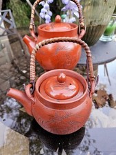 2 Belles en bon état Théière chinoise en terre cuite début XXème