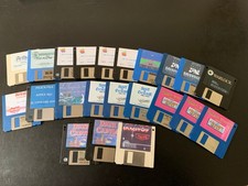 22 DISQUETTES DE COPIES DE JEUX format 3.5 pouces  - APPLE IIGS APPLE II