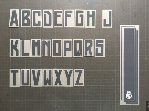 Letter lettre real madrid - /,