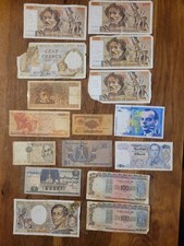 France Et Monde Lot De 16 Billets Anciens Divers À Trier P2314