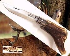 * UNIQUE COUTEAU PLIANT RÉGIONAL * CARBONE * VÉRITABLE BOIS DE CERF ET GOYAVIER*