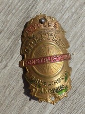 Ancienne plaque de vélo