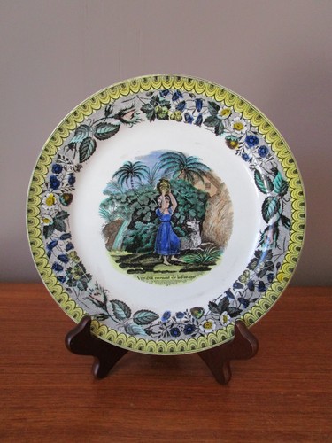 Assiette parlante ancienne - assiette,
