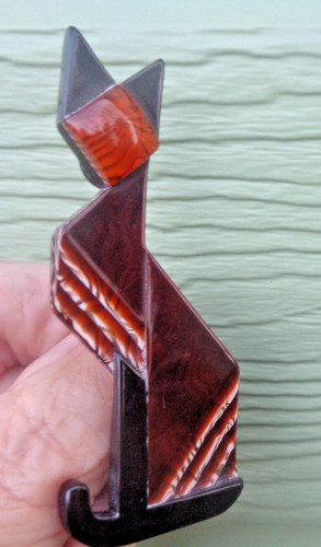 Lea stein chat broche original - broche,