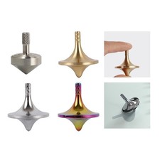 Gyroscope à doigt en acier inoxydable, jouet physique, jouet rotatif sur le