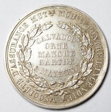 RARE JETON ARGENT ASSURANCE