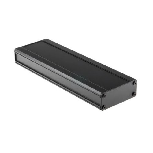 Boîtier dissipateur noir - noir, ip40